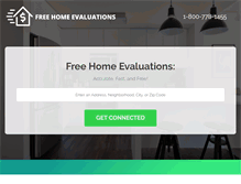 Tablet Screenshot of freehomeevaluations.com